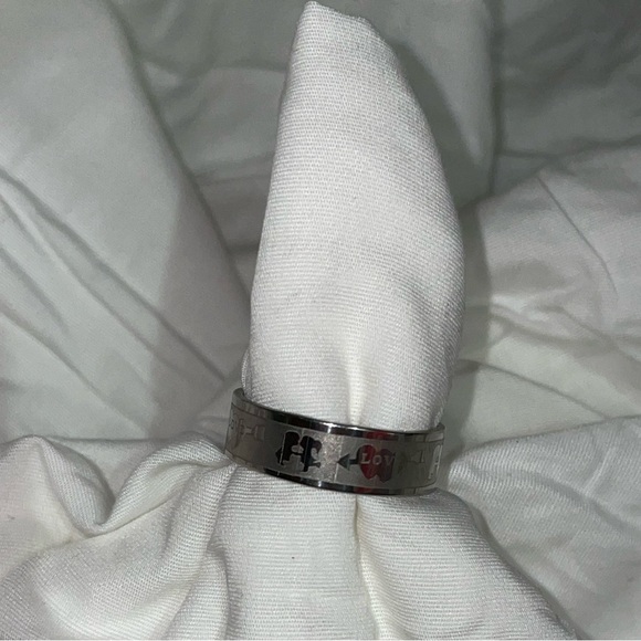 Other - Men’s silver tone stainless steel ring- NEW